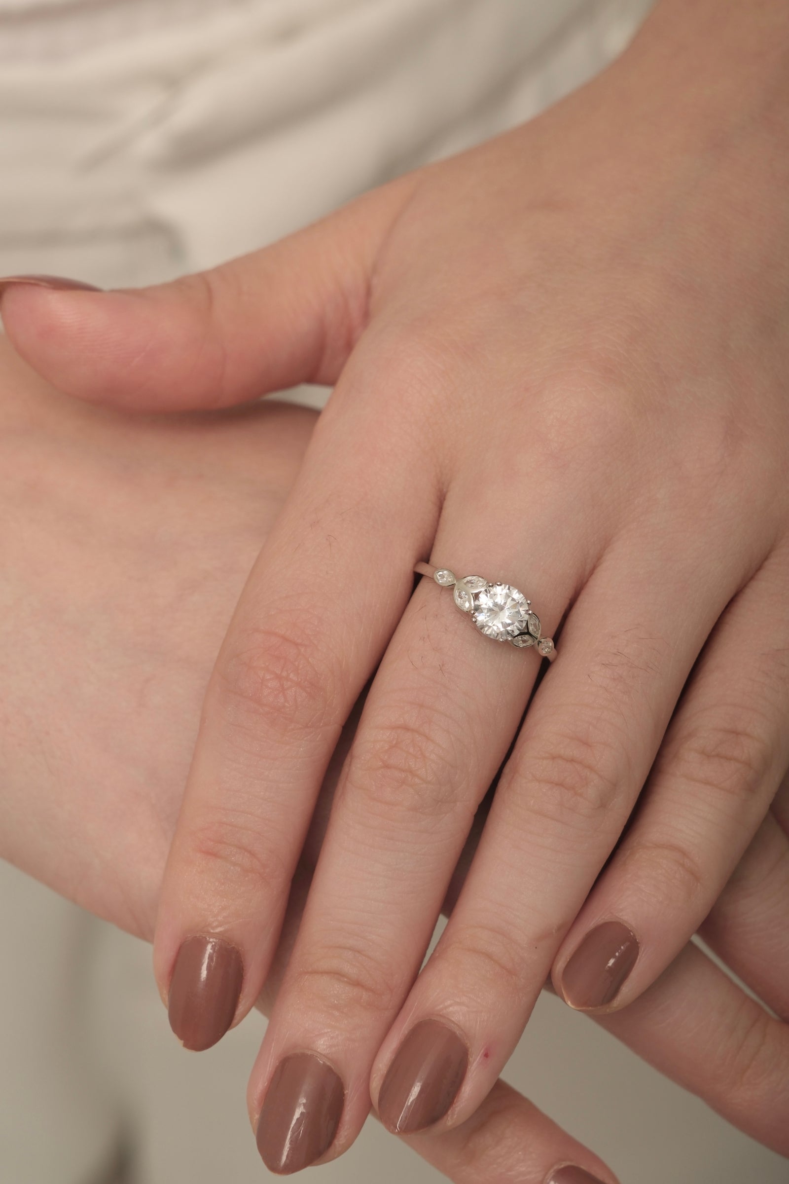 Anel Solitário Rain